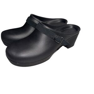 CROCS Black Women's Clogs size 9 with defects